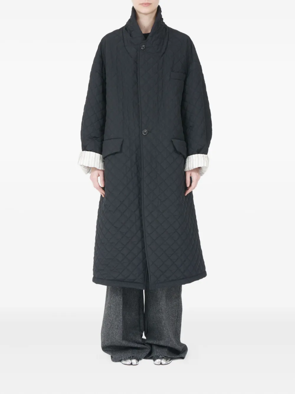 Maison Margiela quilted single-breasted coat | Single Breasted Coats | Image 2