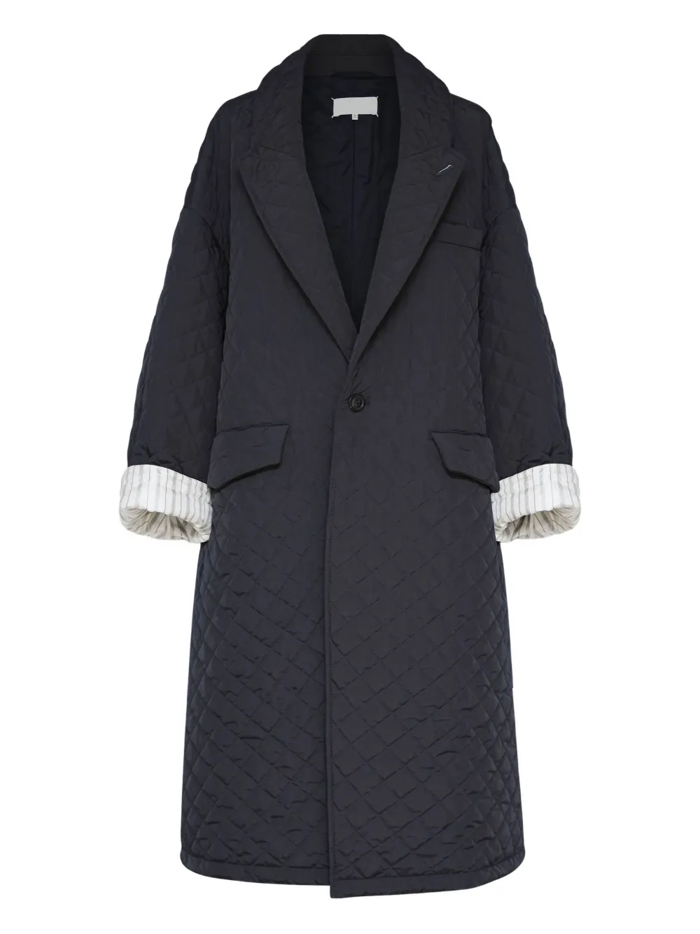 Maison Margiela キルティング シングルコート - ブラック Maison Margiela キルティング シングルコート - ブラック