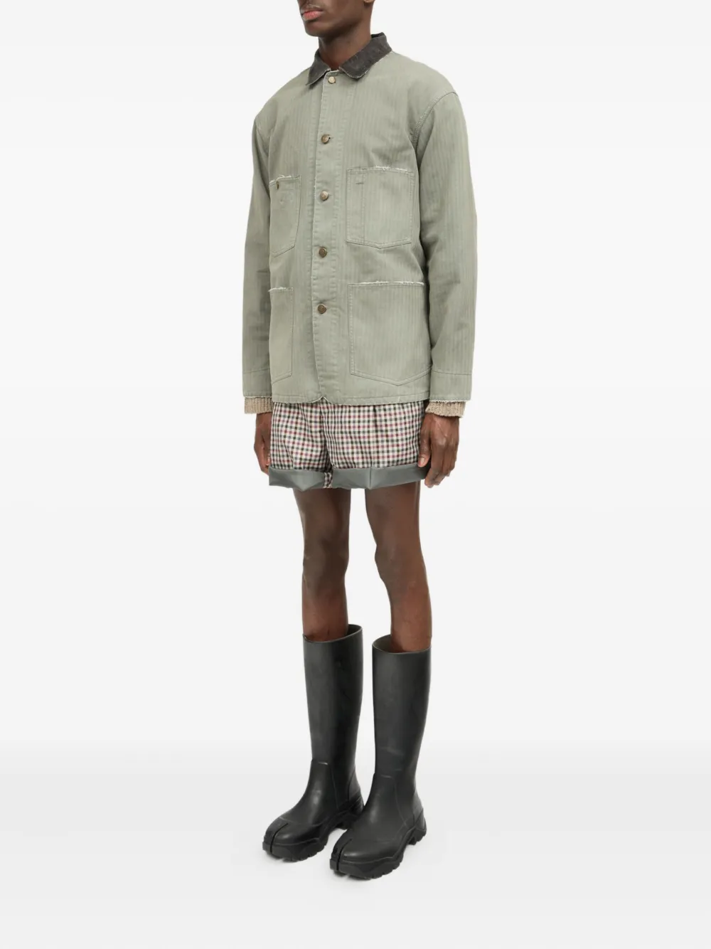 Maison Margiela Katoenen jack Groen