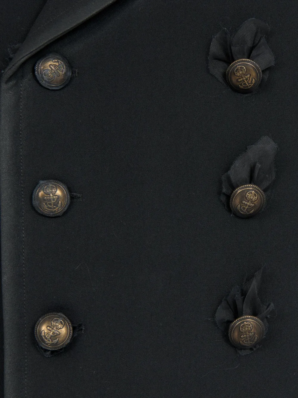 Maison Margiela Jack met dubbele rij knopen Zwart