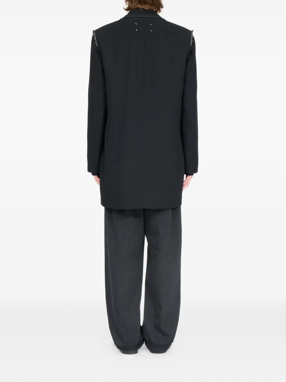 Maison Margiela Jack met dubbele rij knopen Zwart