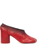 MM6 Maison Margiela leather pumps - Red