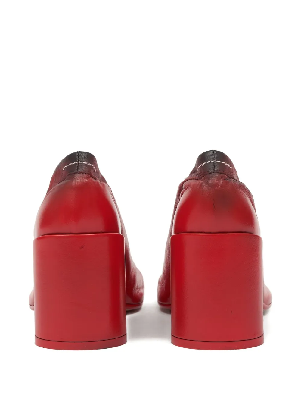 MM6 Maison Margiela leather pumps Red