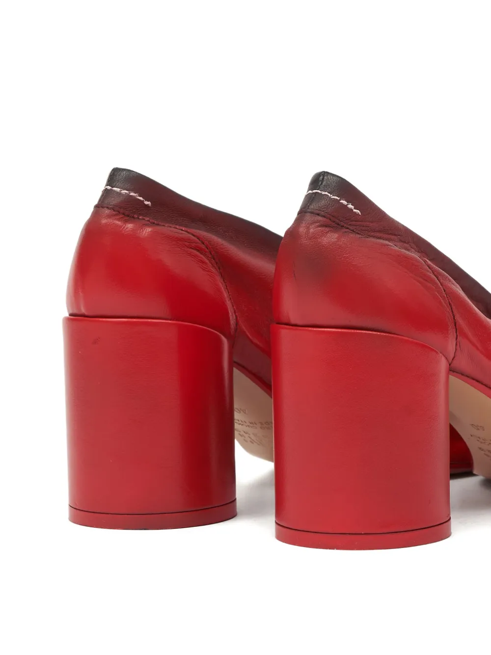 MM6 Maison Margiela leather pumps Red