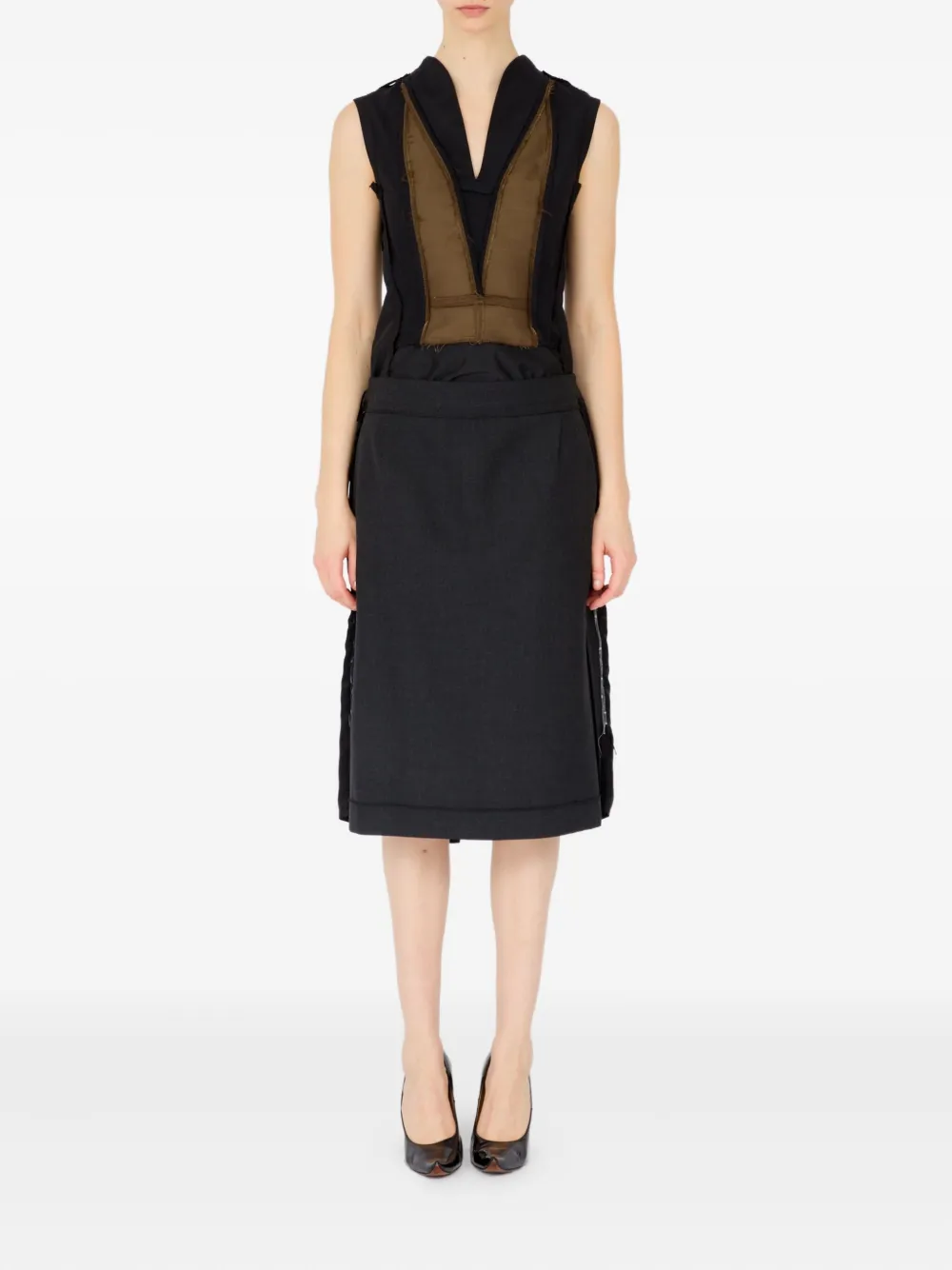 Maison Margiela Midi-rok Grijs