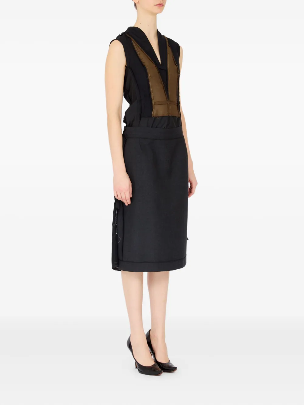 Maison Margiela Midi-rok Grijs