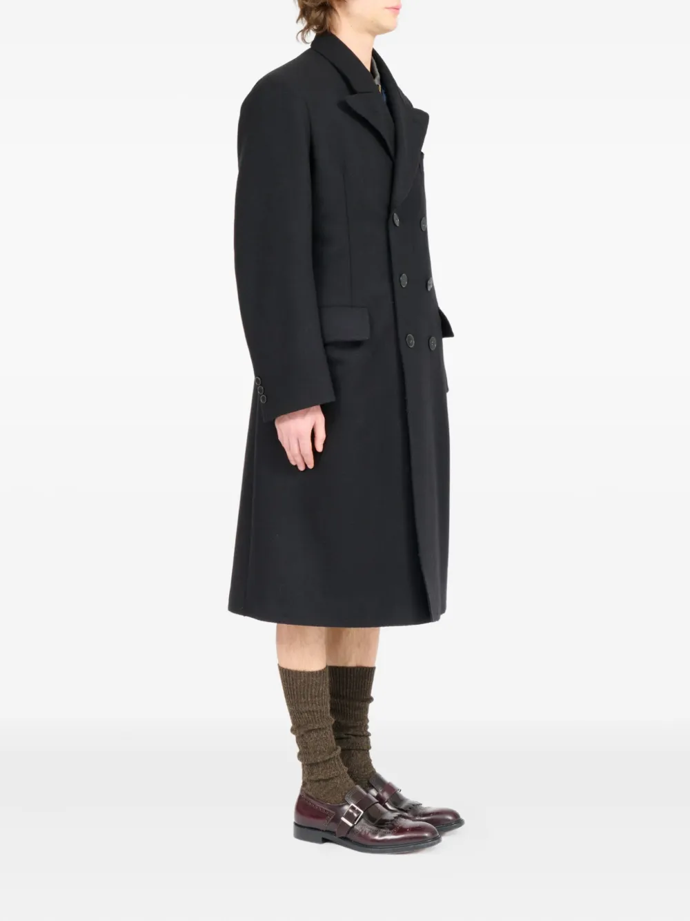 Maison Margiela Jas met dubbele rij knopen Zwart