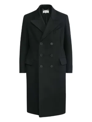 メゾンマルジェラ20AW国内正規品プレタポルテライン ウール ダブルコート36 関税込】新作◇Maison Margiela マルジェラ◇ステッチ コート
