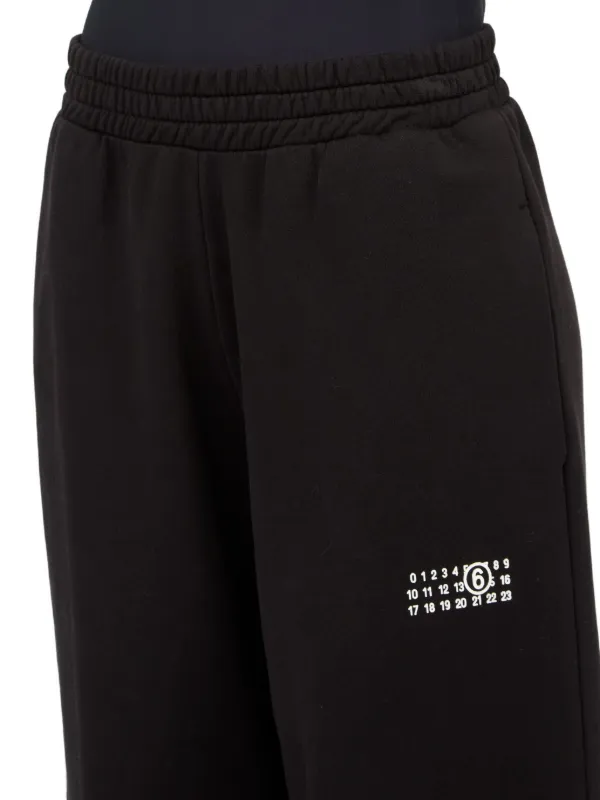 MM6 Maison Margiela Cotton Sweatpants | Black | FARFETCH