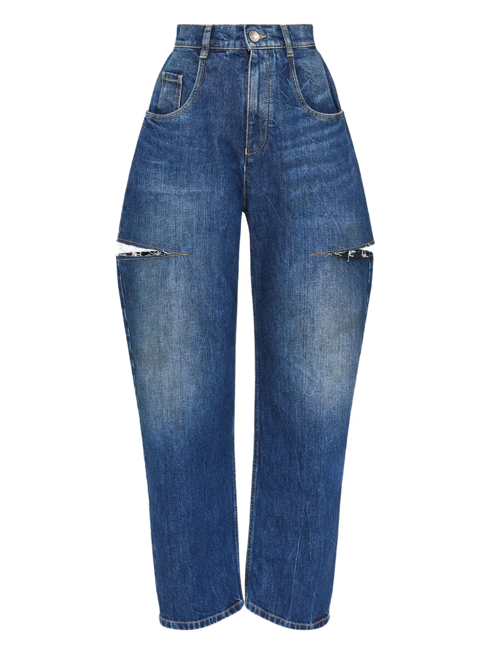 Maison Margiela カットアウト ジーンズ - ブルー Maison Margiela カットアウト ジーンズ - ブルー