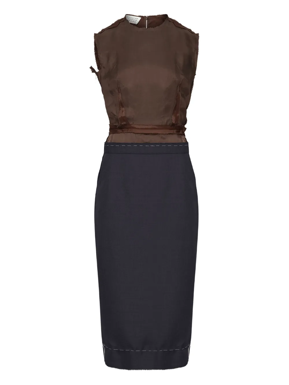 Maison Margiela panelled midi dress | Blue | Image 1