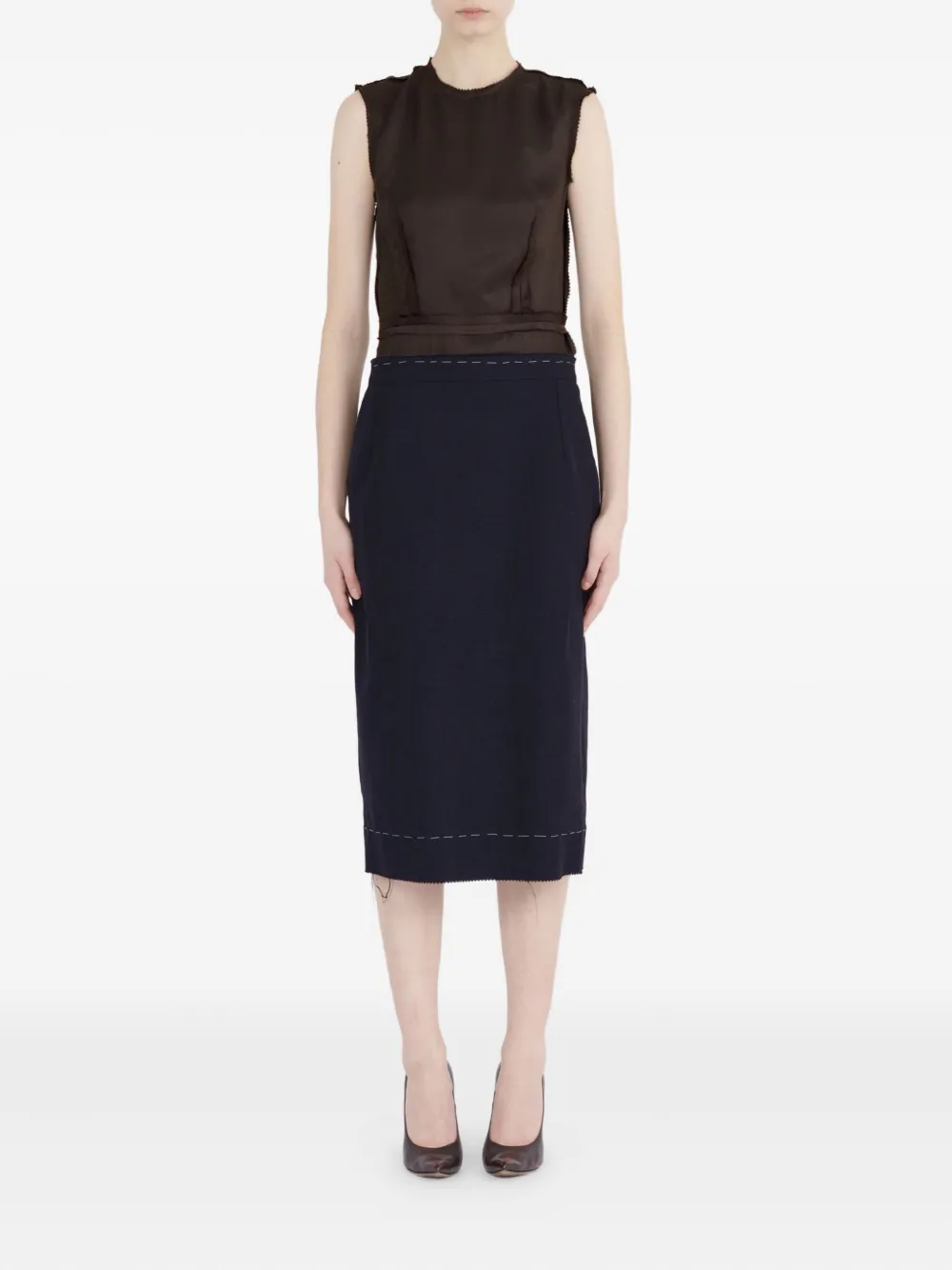 Maison Margiela panelled midi dress | Day Dresses | Image 2