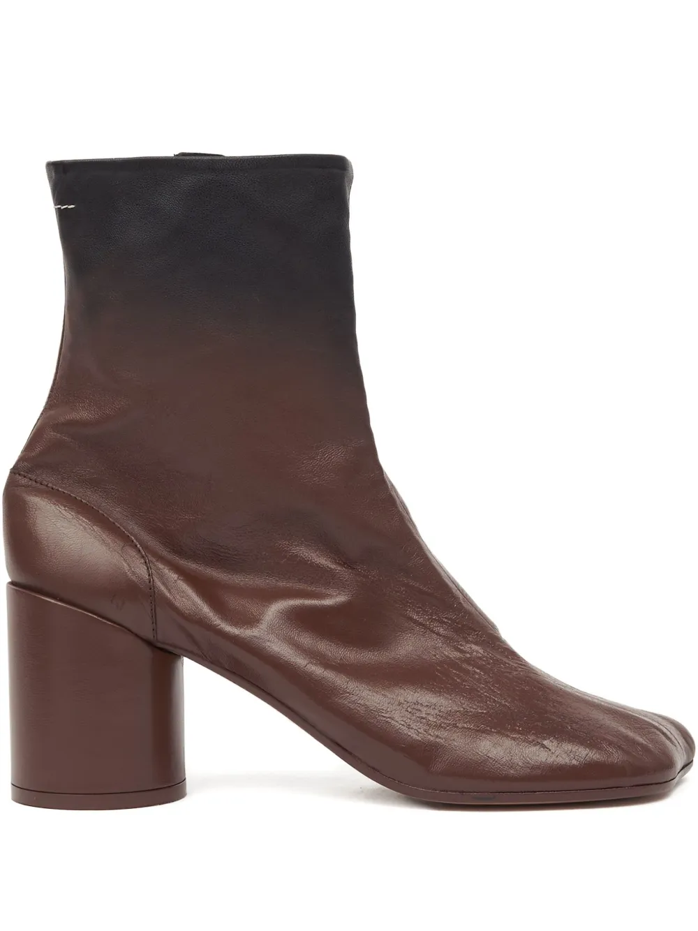 MM6 Maison Margiela Leren enkellaarzen Bruin