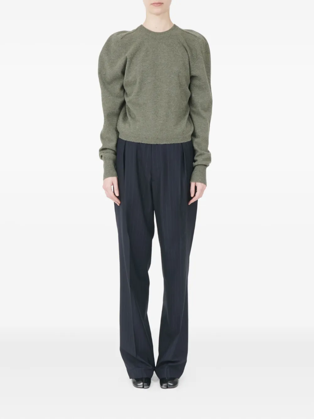 Maison Margiela puff-shoulder wool jumper | Knitted Sweaters | Image 2