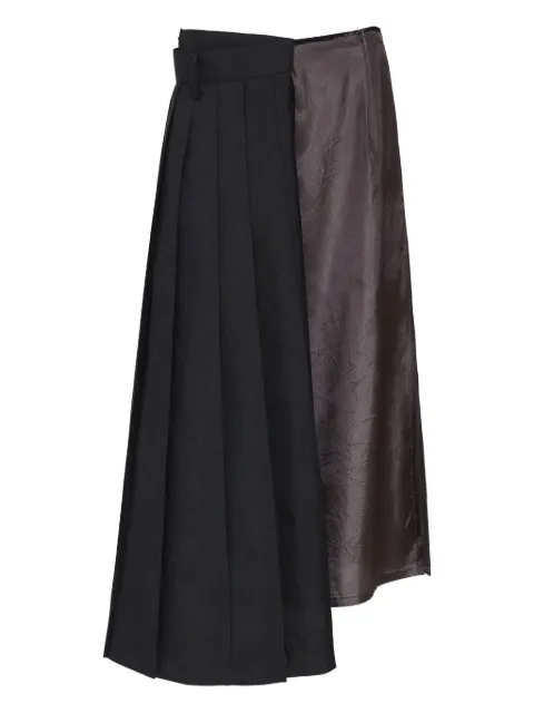 Maison Margiela pleated asymmetrical skirt