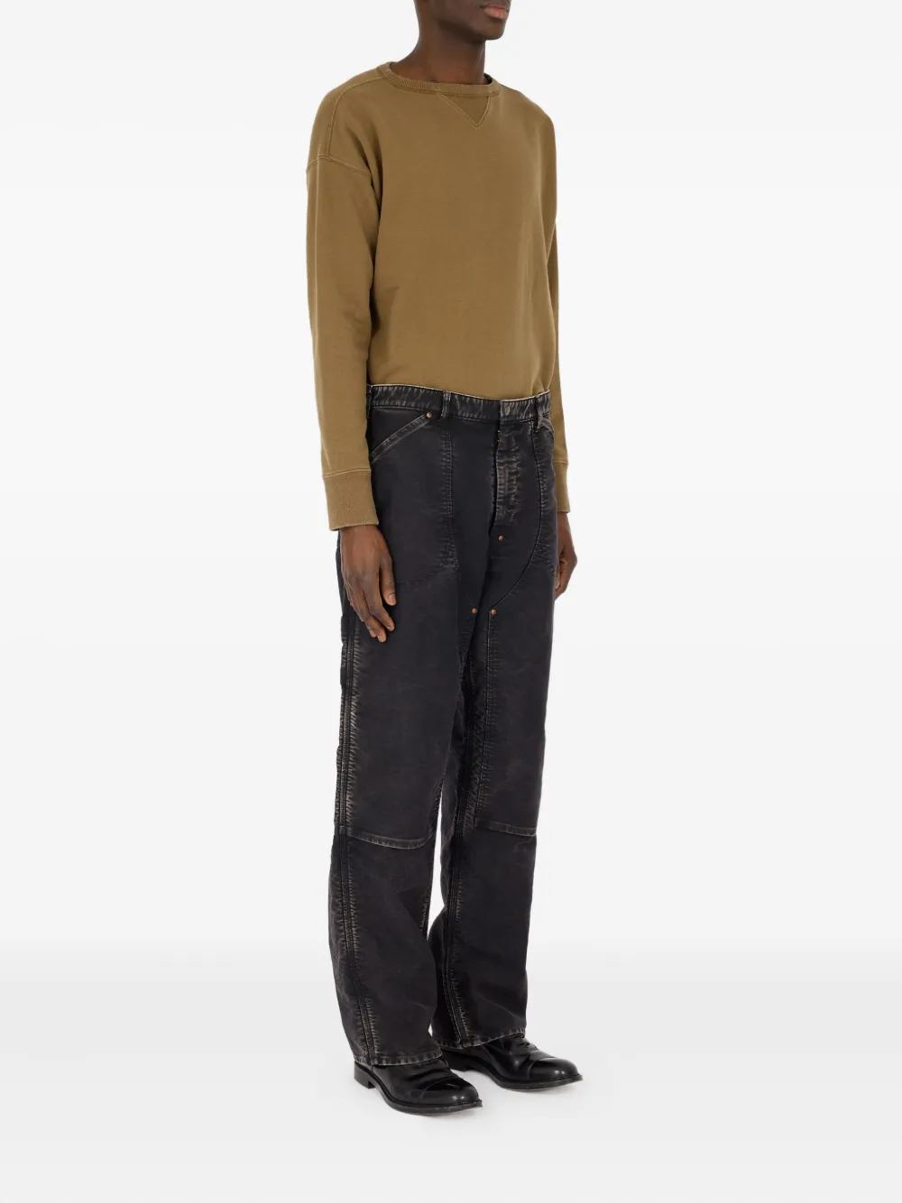 Maison Margiela Broek met vervaagd effect Zwart