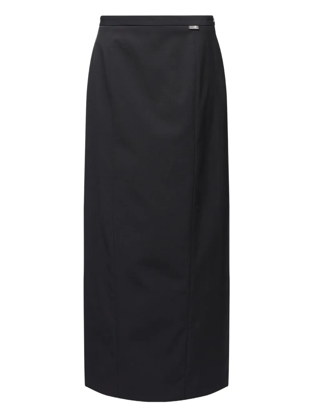 MM6 Maison Margiela panelled midi skirt Zwart