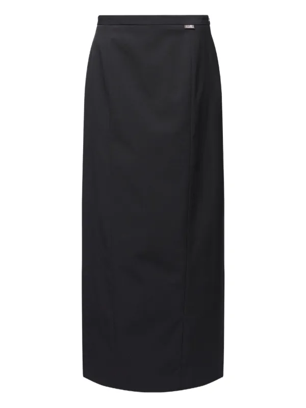 MM6 Maison Margiela Panelled Midi Skirt | Black | FARFETCH HK