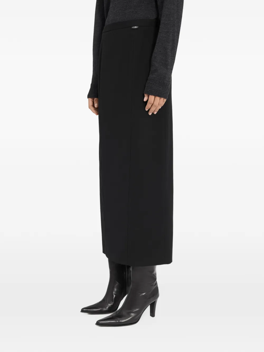 MM6 Maison Margiela Midi-rok met vlakken Zwart