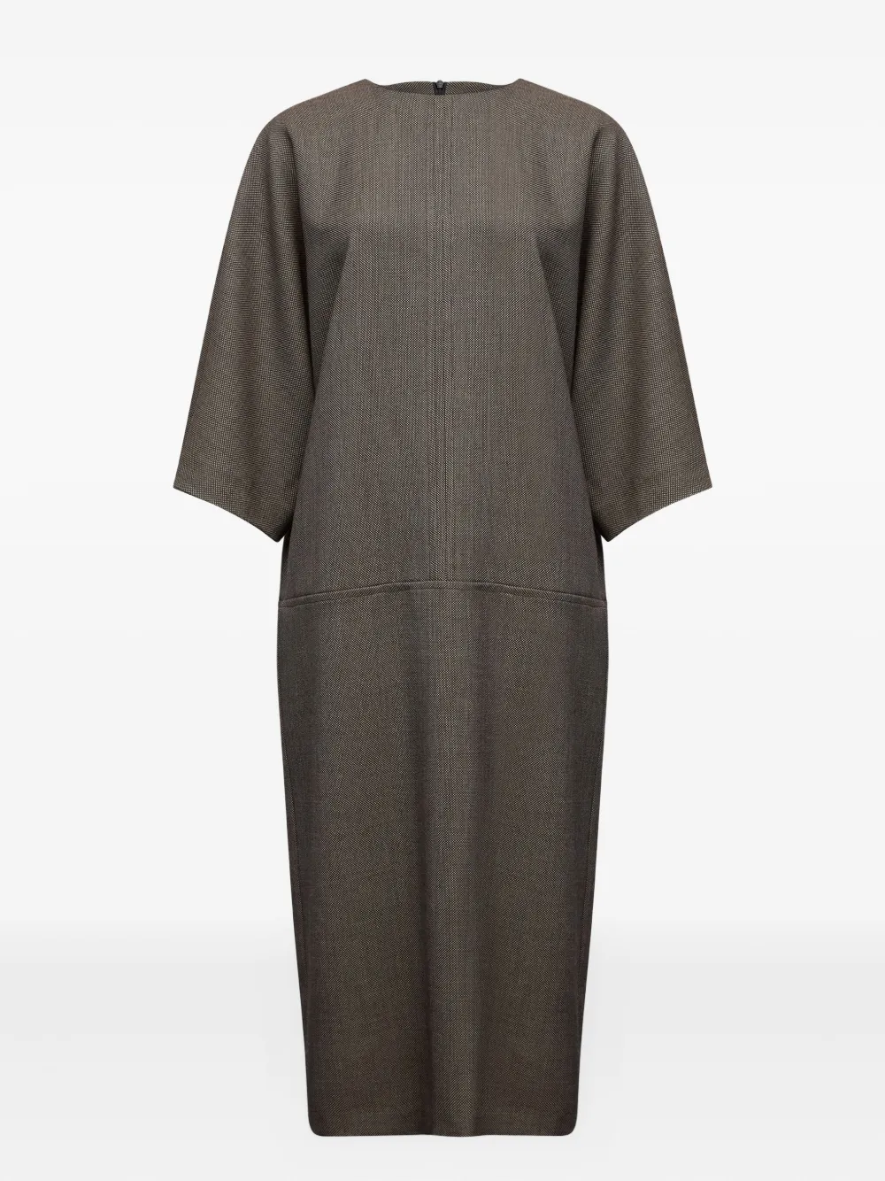 MM6 Maison Margiela textured midi dress | Grey | Image 1