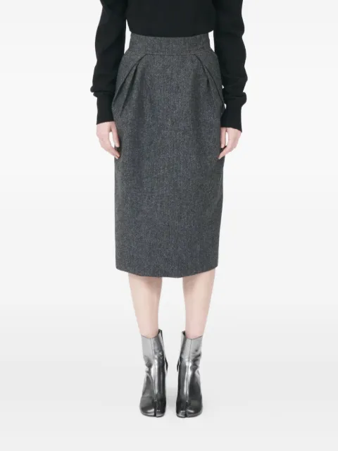 Maison Margiela pleated midi skirt