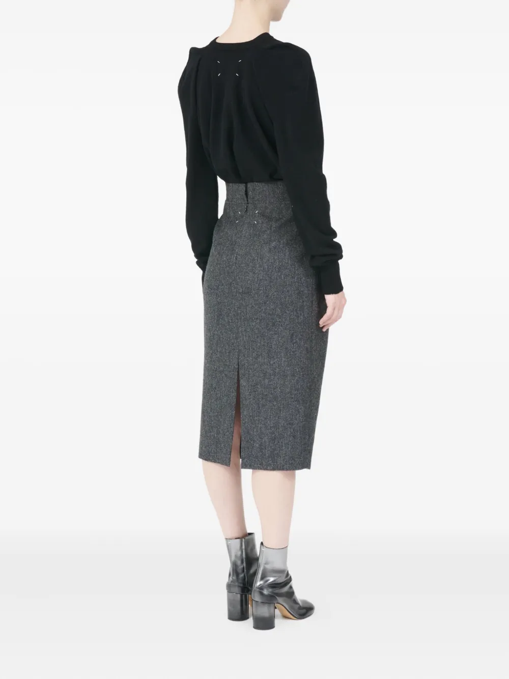 Maison Margiela Midi-plooirok Grijs