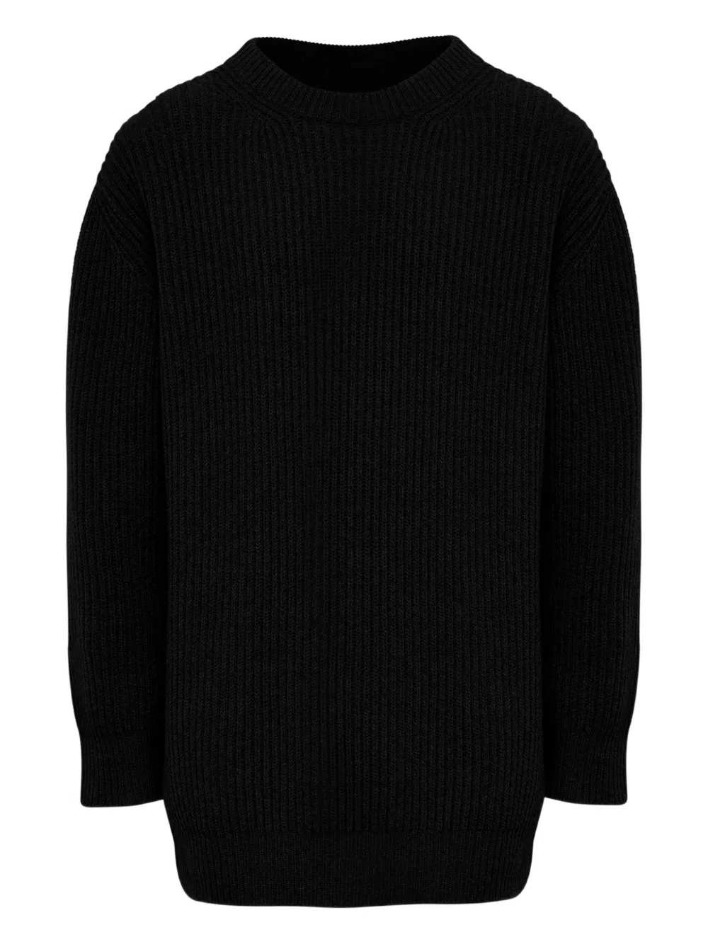 MM6 Maison Margiela ribbed crewneck sweater | Black | Image 1