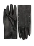Maison Margiela lambskin four-stitch gloves - Black