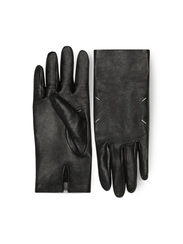 メゾンマルジェラ手袋 Maison Margiela レザーグローブ | ブラック | FARFETCH JP