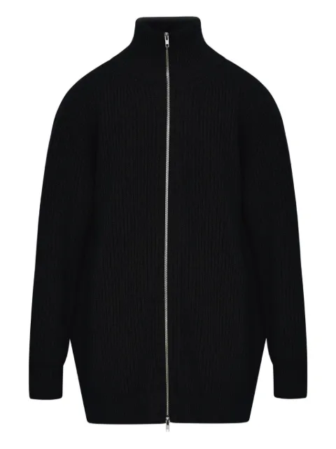 MM6 Maison Margiela zip-front ribbed jacket