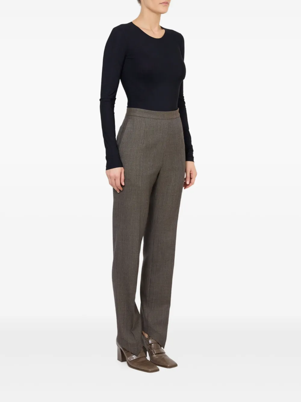 MM6 Maison Margiela Wollen broek Bruin