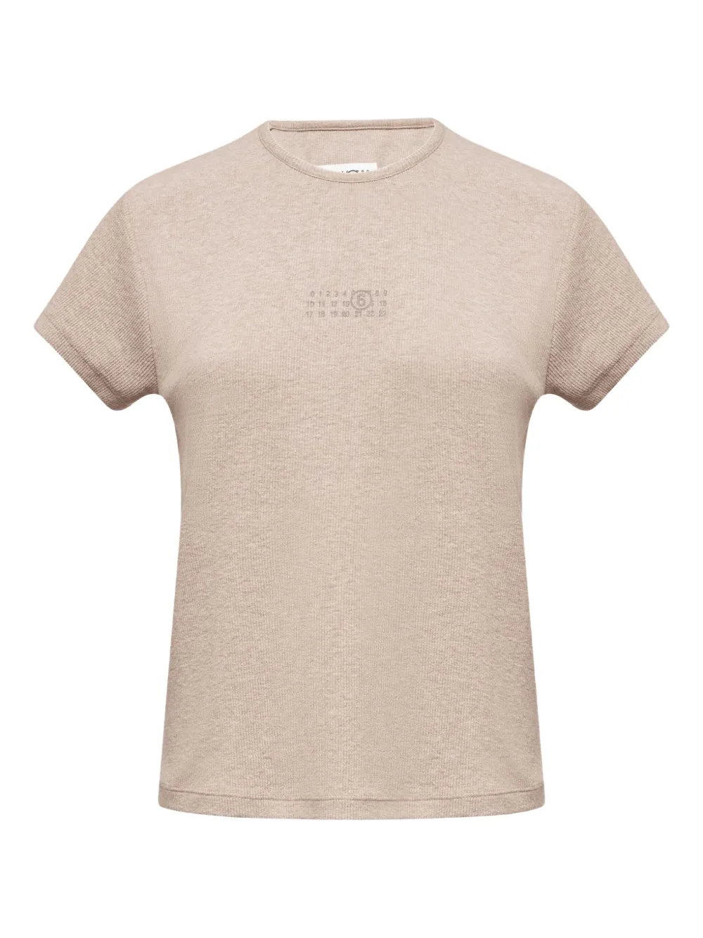 Numbers-print T-shirt