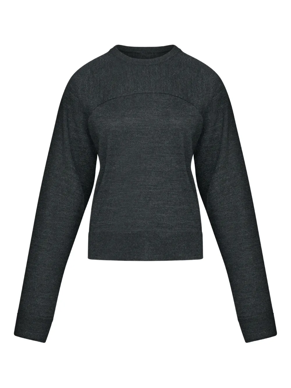 MM6 Maison Margiela crew-neck long-sleeve T-shirt | Grey | Image 1