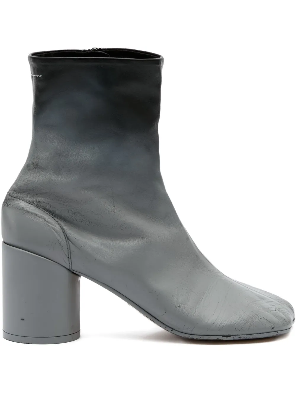 MM6 Maison Margiela leather ankle boots Grey