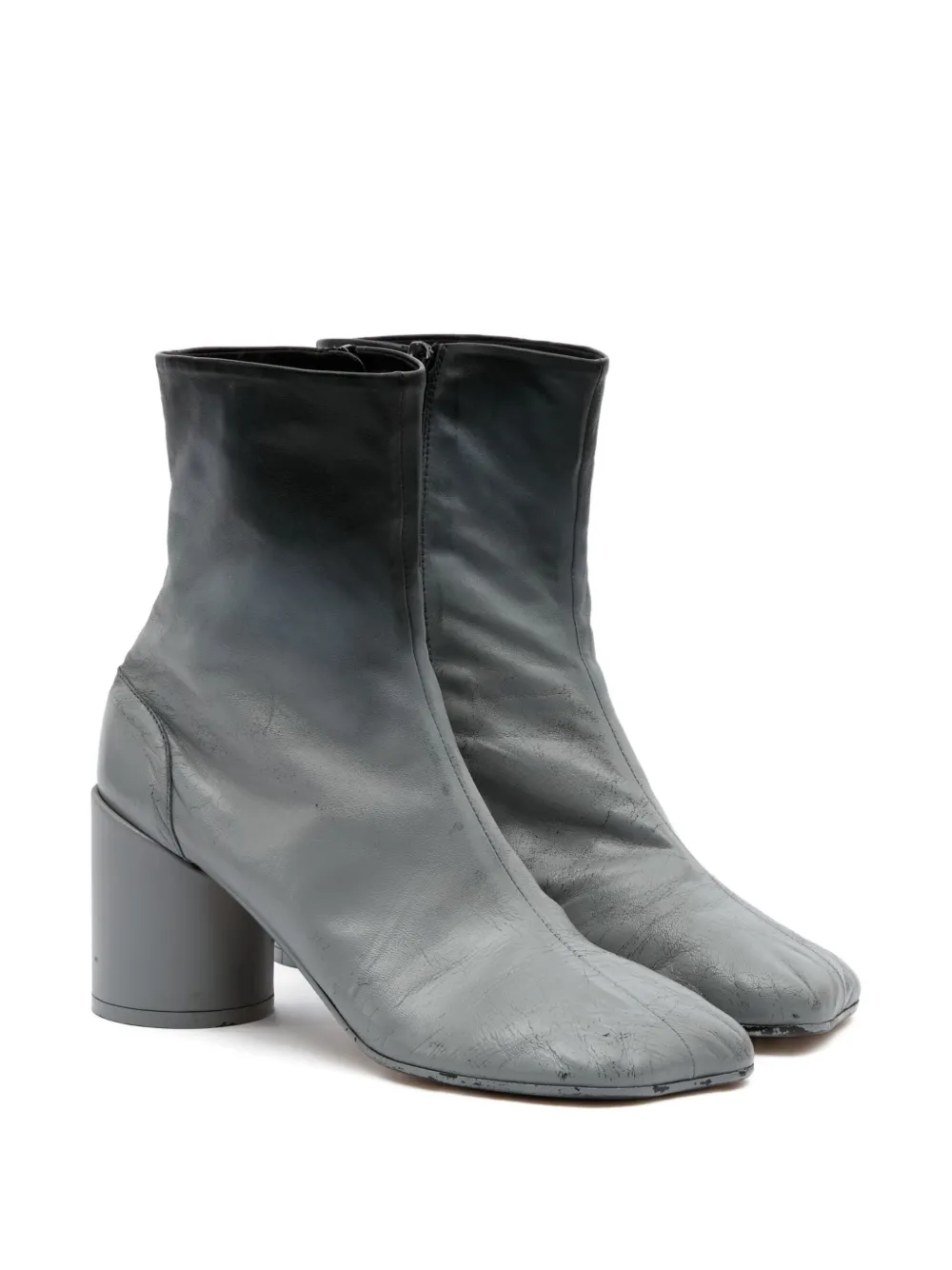 MM6 Maison Margiela leather ankle boots Grey