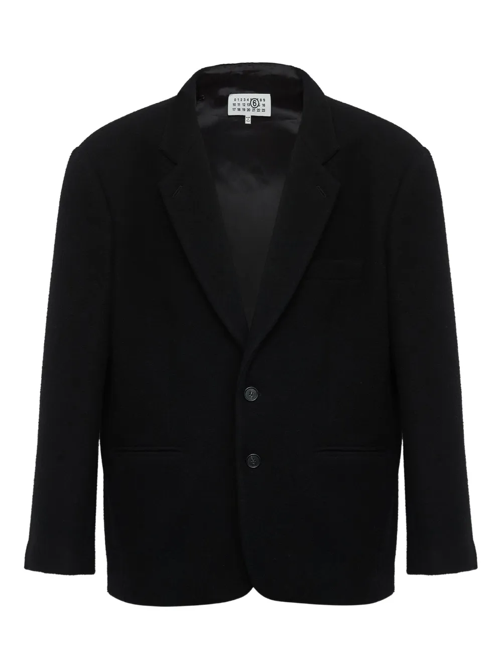 MM6 Maison Margiela シングルジャケット - ブラック MM6 Maison Margiela シングルジャケット - ブラック