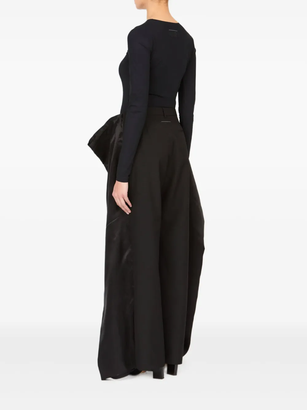 MM6 Maison Margiela Broek met vlakken Zwart