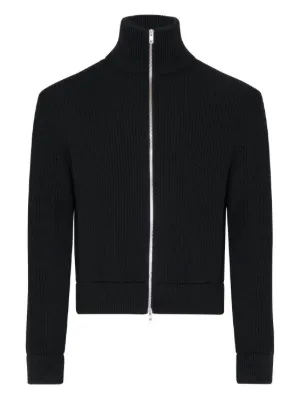 トップス maison margiela Pearl rib cardigan Maison Margiela 14 Classic Rib Knit Zip Cardigan Maison Margiela