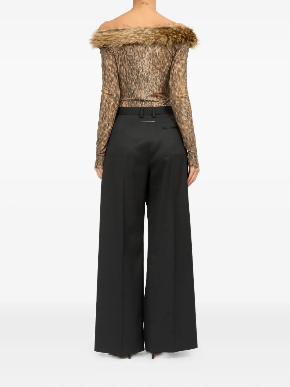MM6 Maison Margiela Pantalon Zwart