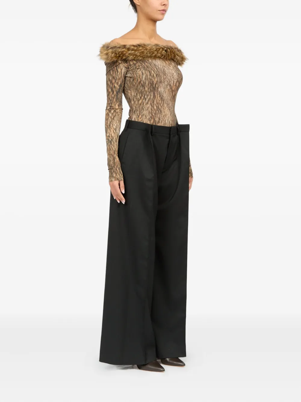 MM6 Maison Margiela Pantalon Zwart