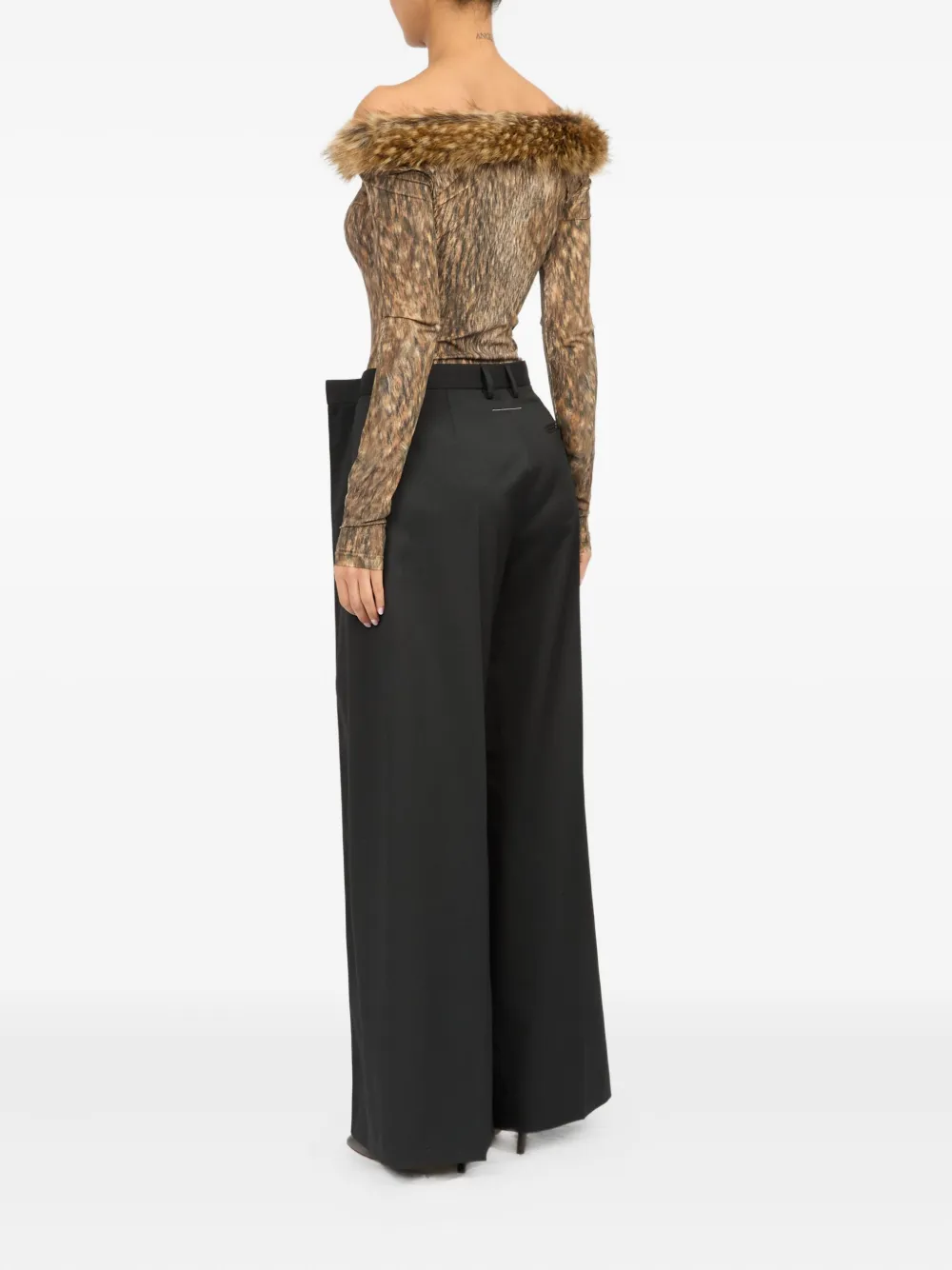 MM6 Maison Margiela Pantalon Zwart