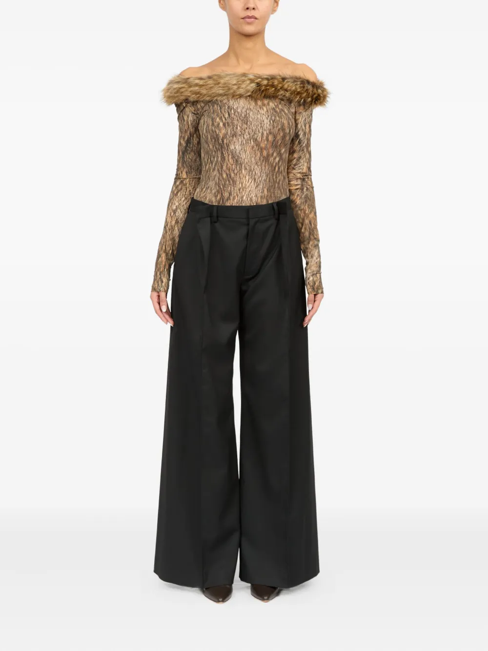 MM6 Maison Margiela Pantalon Zwart
