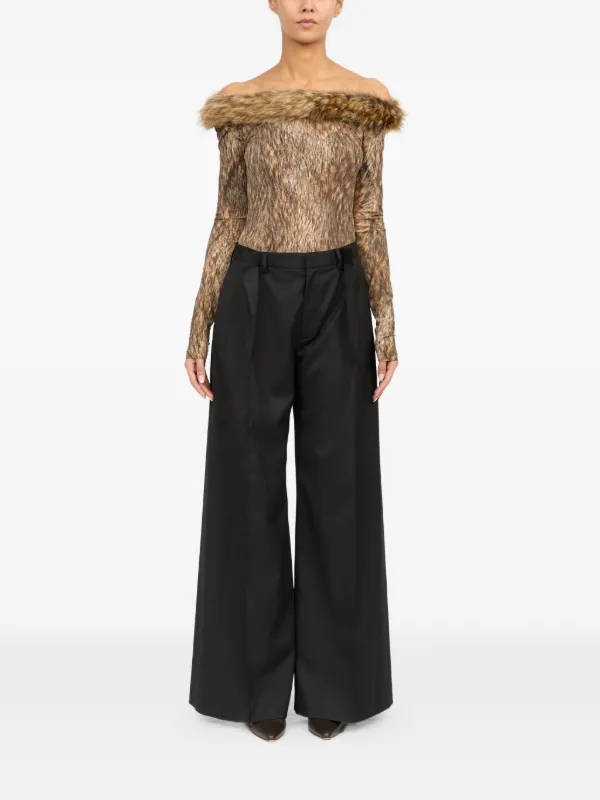 MM6 Maison Margiela テーラードパンツ | ブラック | FARFETCH JP