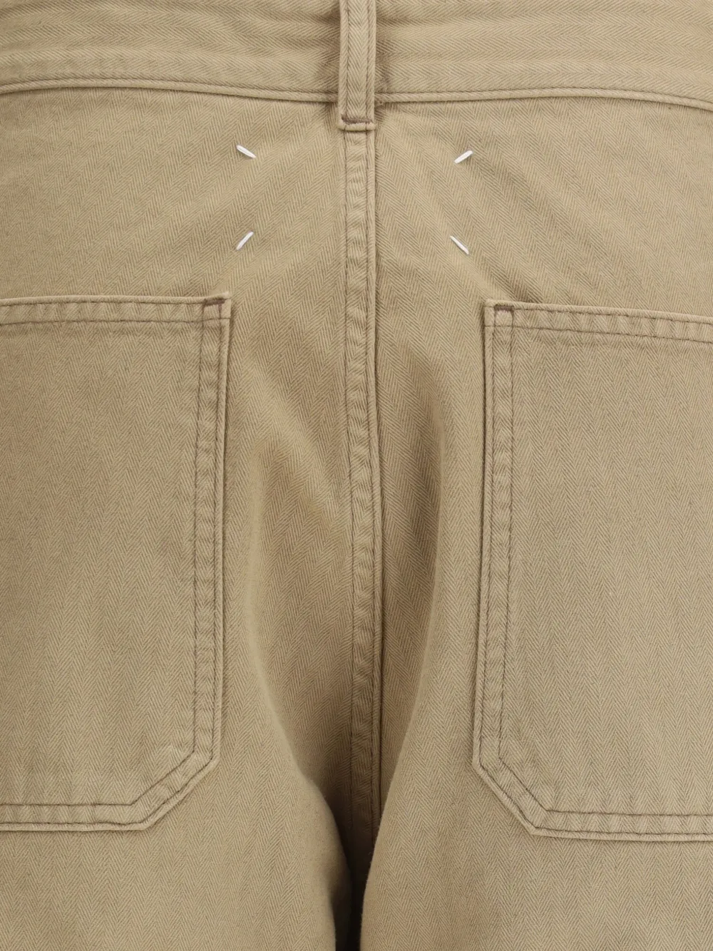  Maison Margiela Herringbone Five-pocket Trousers - Neutrals 