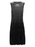 Maison Margiela sleeveless sheer-top midi dress - Black