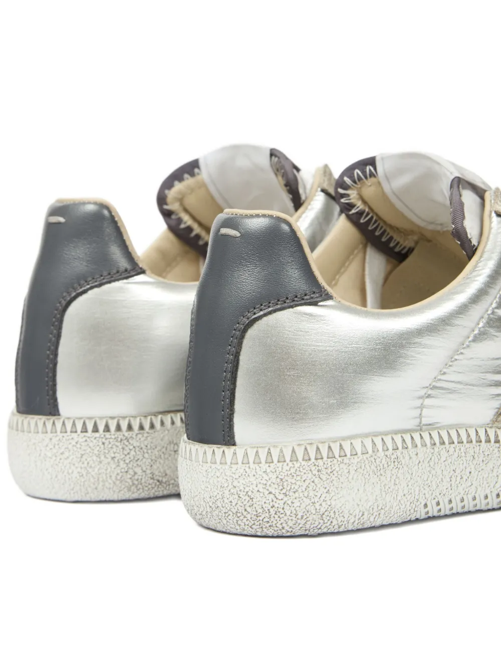 Maison Margiela leather low-top sneakers Gold