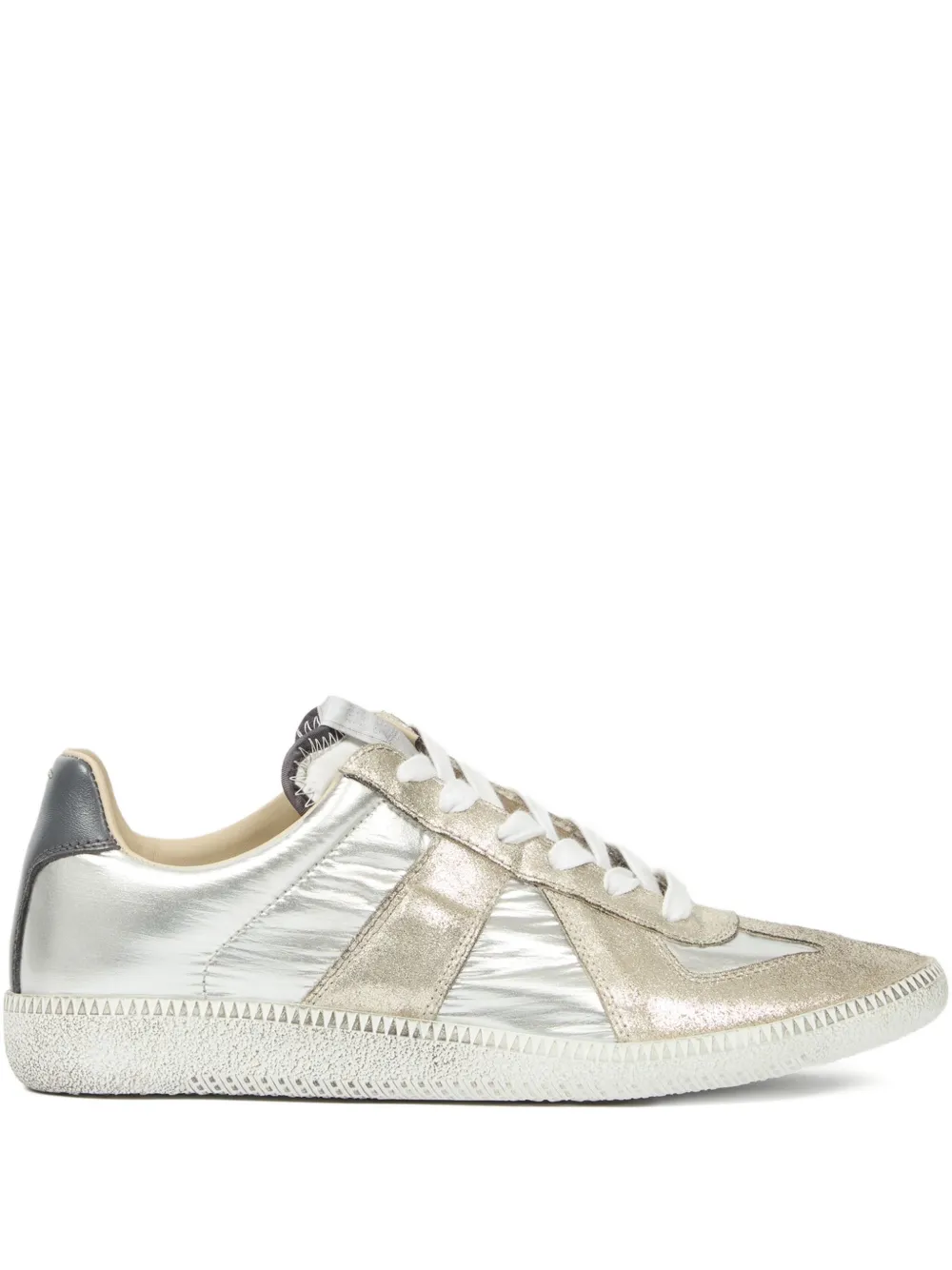 Maison Margiela leather low-top sneakers Gold