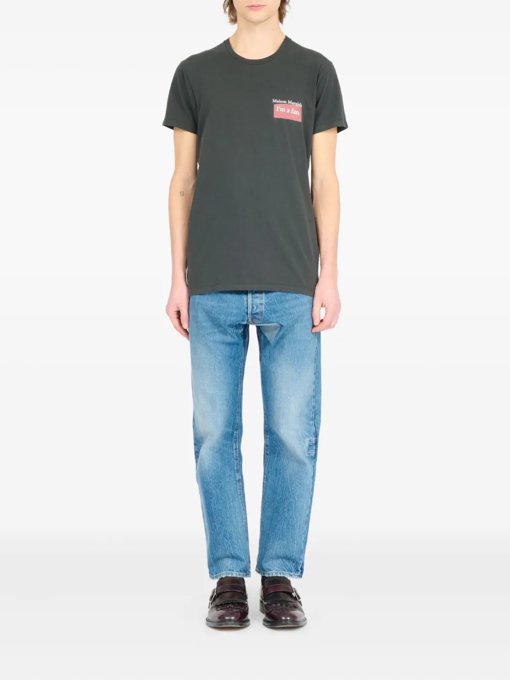 Maison Margiela T-shirt met tekst Grijs