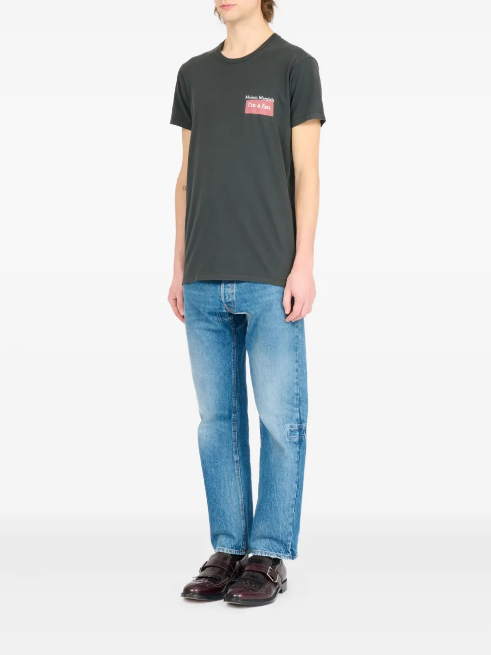 Maison Margiela T-shirt met tekst Grijs