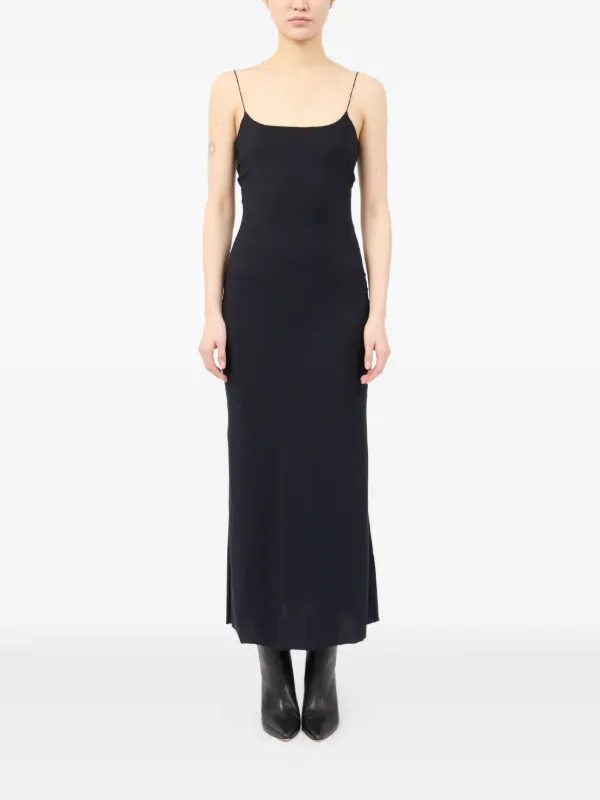 MM6 Maison Margiela Slip Maxi Dress | Black | FARFETCH